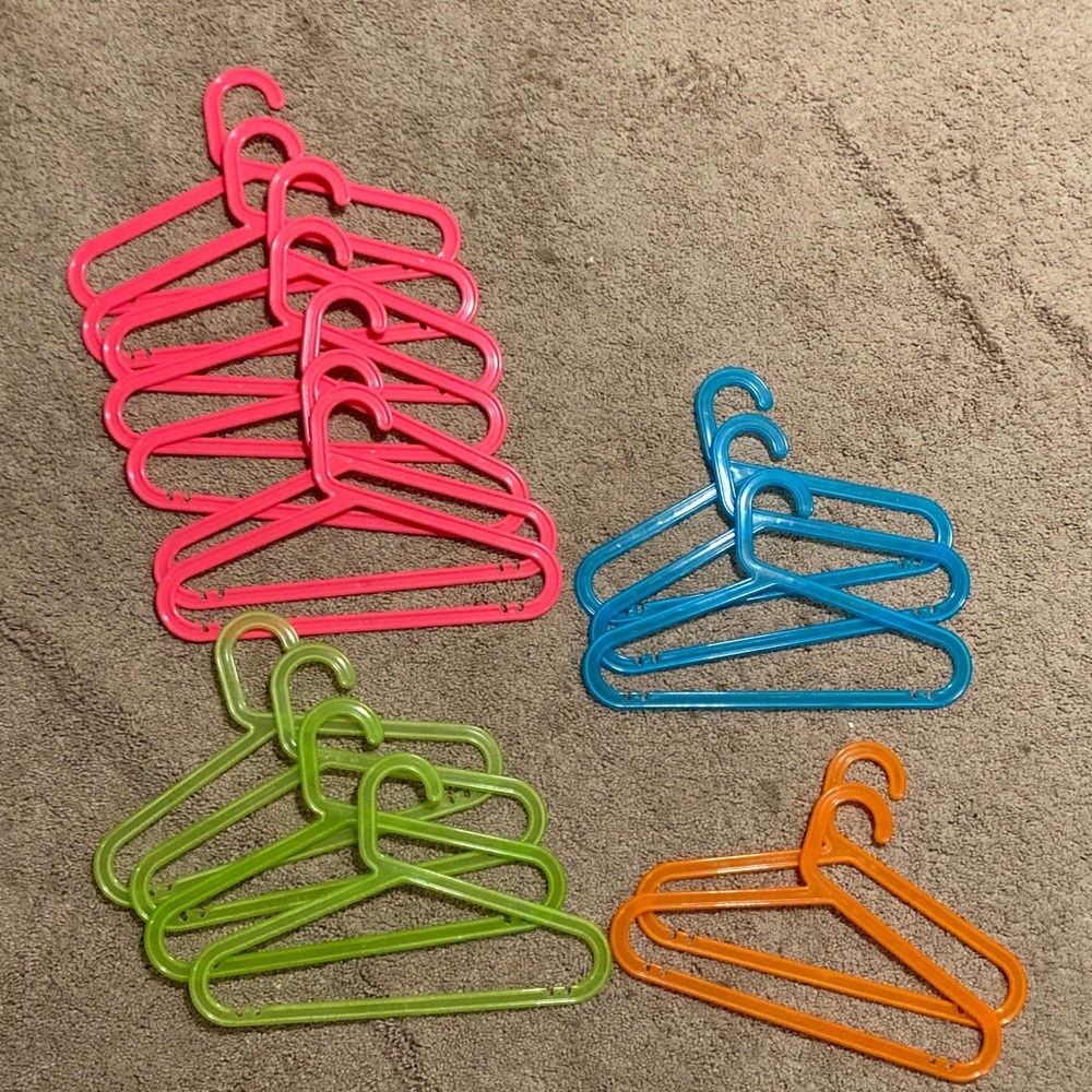 IKEA Children’s Bagis Colorful Plastic Hangers. 16 total.